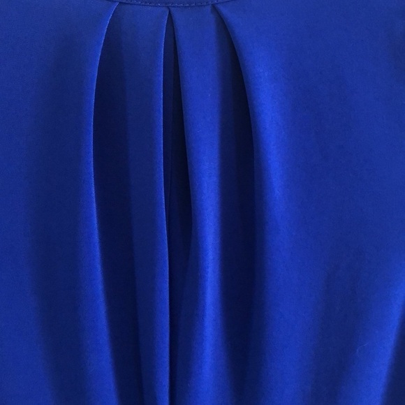 Cobalt Scoop Neck Size 7/8 Shift Dress Vintage Enfocus Studio - Picture 5 of 7